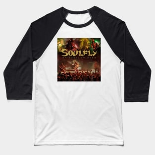 Soulfly Live Ritual Nyc Mmxix Album Cover Baseball T-Shirt